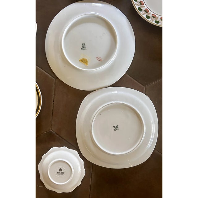 Art Deco Red and Gold Coat of Arms Motif Wall Plate Curation- Set of 9 For Sale In Palm Springs - Image 6 of 9