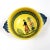 Vintage Henriot Quimper Soleil Yellow Handled Bowl With Breton Woman & Floral Motif For Sale In Buffalo - Image 6 of 6