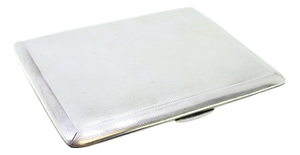Guilloche Silver Cigarette Case
