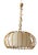 Vintage Rattan Pendant Light in Hand-Woven Wicker by Louis Sognot, 1950s For Sale