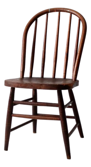 Antique Farmhouse Spindle Back Dining Chair
