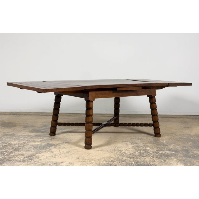 Late 19th Century English Jacobean Style Walnut Extendable Dining Table For Sale - Image 18 of 18