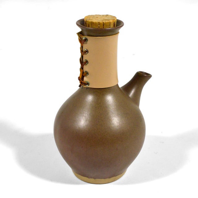 1960s Gordon & Jane Martz Stoneware Carafe For Sale - Image 5 of 10