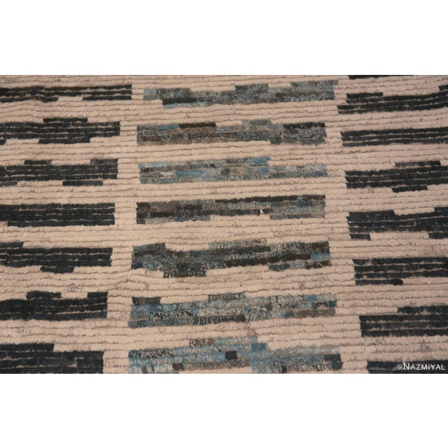 Contemporary Nazmiyal Collection Contemporary Primitive Tribal Geometric Design Modern Area Rug For Sale - Image 3 of 7