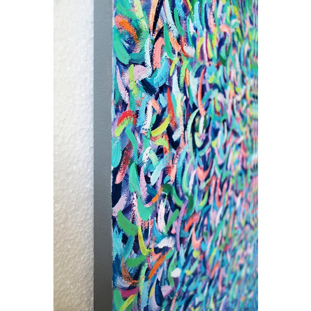 Artist Andrei Sitsko "City Park Xix" Modern Original Painting - Set of 2 For Sale - Image 6 of 9