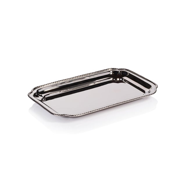 Andrea Polished Brass Tray, Small For Sale In Los Angeles - Image 6 of 6