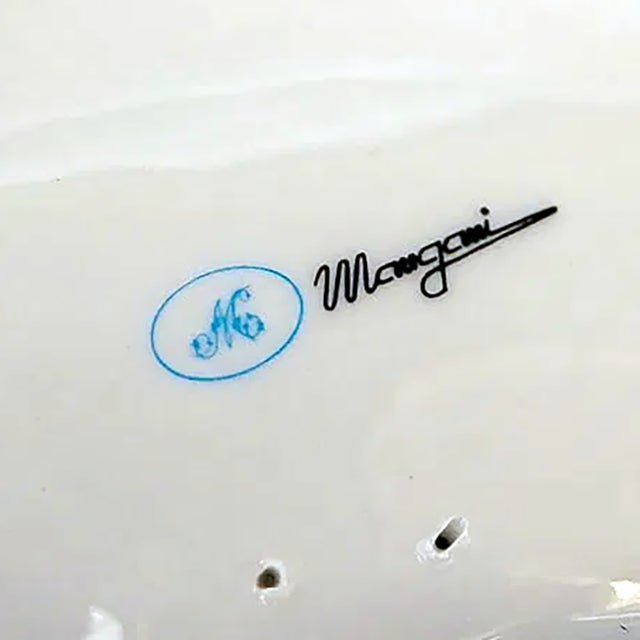 1980s 1980s Oggetti Mangani Porcelain Sculptural Dolphin Lamps, a Pair For Sale - Image 5 of 6