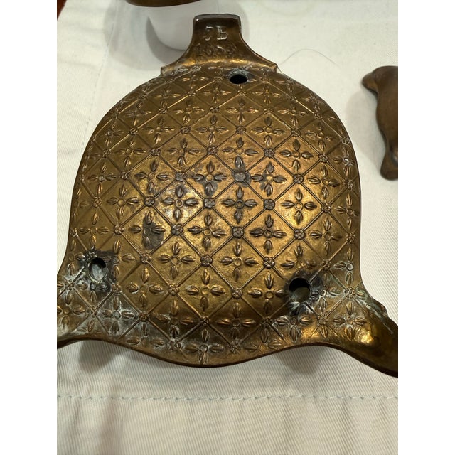 Early 20th Century Antique Brass Jenning Brothers Art Nouveau Styled Inkwell For Sale - Image 5 of 5
