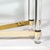 Karl Springer Mid-Century X Form Polished Brass & Lucite Console Table by Karl Springer For Sale - Image 4 of 14