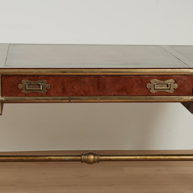 Vintage Leather Top Desk From the Hemmingway Collection by Thomasville For Sale In West Palm - Image 6 of 18