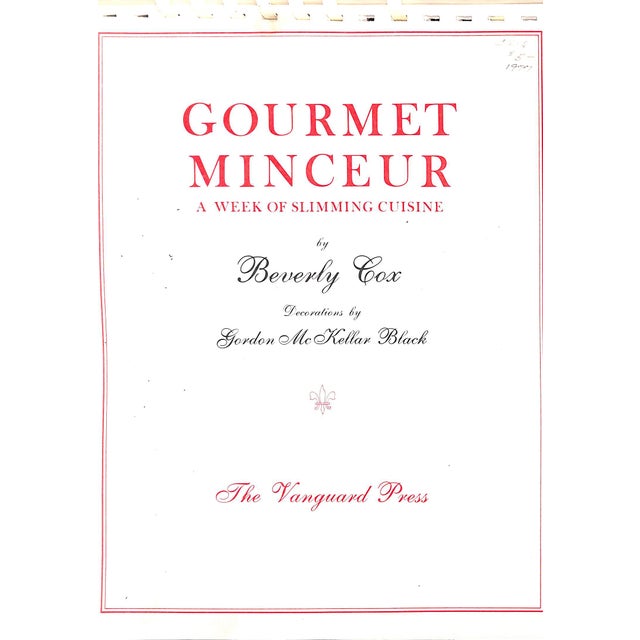 White "Gourmet Minceur: A Week of Slimming Cuisine" 1977 Cox, Beverly For Sale - Image 8 of 10