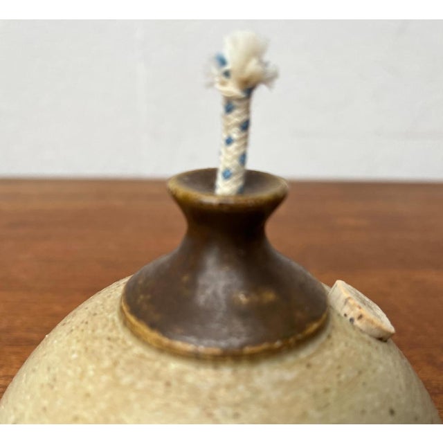 Mid-Century Danish Studio Pottery Oil Lamp from Bjergard, 1960s For Sale - Image 14 of 15