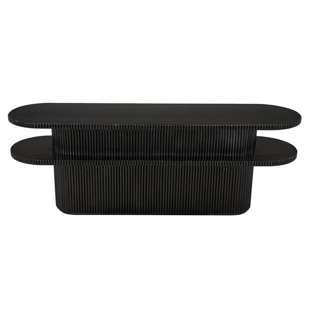 Noir NOIR Parker Console, Hand Rubbed Black For Sale - Image 4 of 5