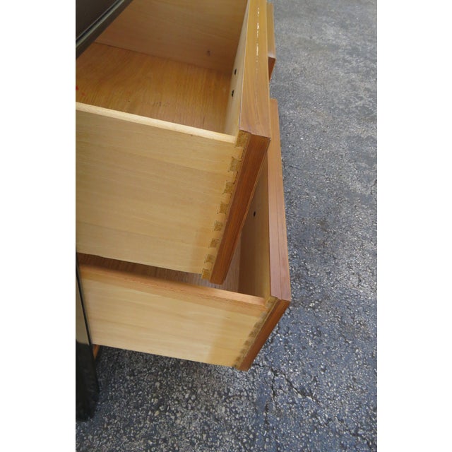 Wood Late 20th Century Hollywood Regency Nightstands End Bedside Tables a Pair For Sale - Image 7 of 18