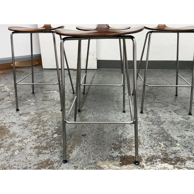 Norman Cherner for Cherner Chair Company Cherner Counter Stools, Set of Four For Sale - Image 9 of 12