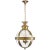 Crown Top Banded Globe Lantern in Antique-Burnished Brass with Clear Glass Designer: Chapman & Myers Canopy: 5.5" Round...