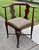 Vintage (1970's) Corner Chair has a Queen Anne Style. Made of Wood. Solid Mahogany. The Chair is part of a Bicentennial...