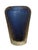 Mid Century Modern Modern Cobalt Blue Glass Vase in the Style of Murano Alessandro Mandruzzato Sommerso Texture Glass For Sale In Chicago - Image 6 of 14