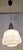 1970s Vintage Ceiling Lamp with Aluminum Mount and White Glass Shade, 1970s For Sale - Image 5 of 8