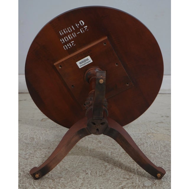 Ethan Allen Old World Treasures Round Lamp Table For Sale - Image 11 of 12