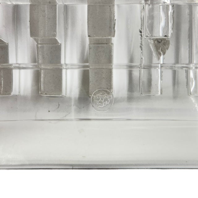 Vintage Signed Lucite Wave Desk Organizer & Letter Holder For Sale - Image 6 of 7