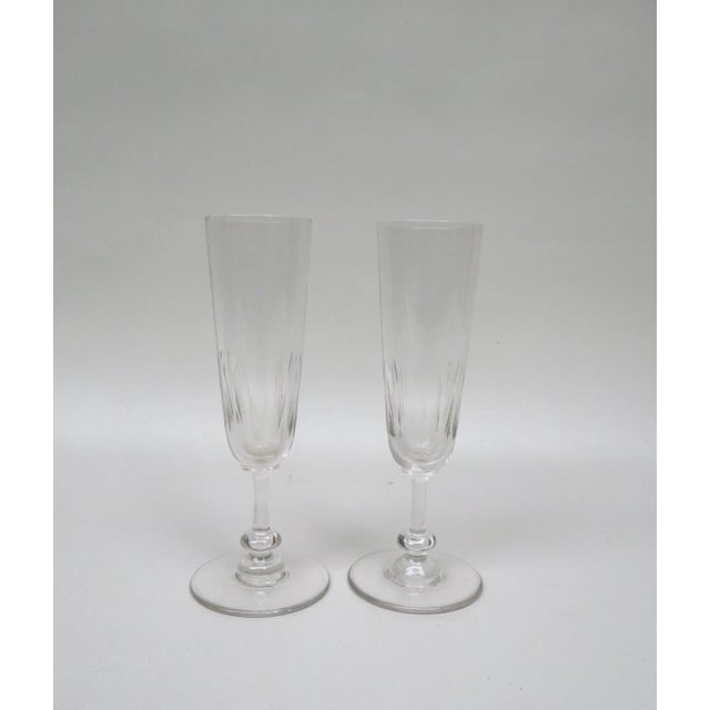 French Biedermeier Handblown Champagne Flutes, Set of 6 For Sale - Image 17 of 18