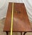 Brown Vintage Writing Table, Desk, Large Drawer, Checkerboard Inlay, Sheraton Style For Sale - Image 8 of 12