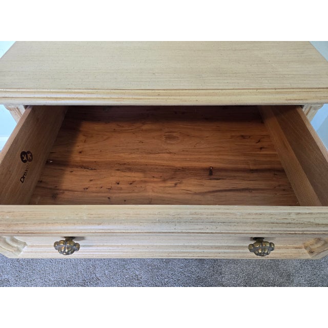 Drexel Cabernet Blanc Queen Headboard & Matching Bedside Tables For Sale - Image 16 of 18