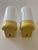 Model 6070 Wall Lights in Yellow Porcelain and Opaline Glass by Sigvard Bernadotte for Ifö, 1960s, Set of 2 For Sale - Image 12 of 12