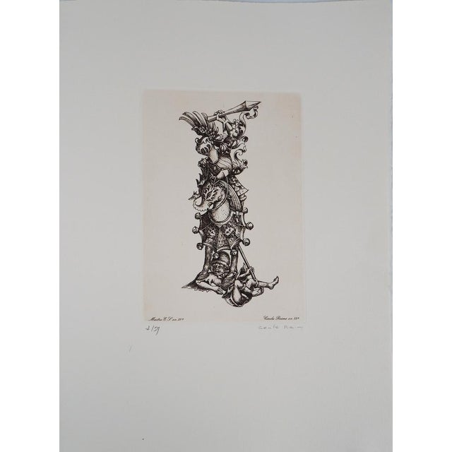 Cecile Reims, The Knight, Original Engraving For Sale - Image 8 of 8