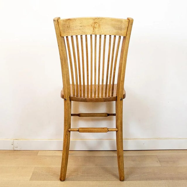 1940s Vintage Spanish Office Chair in Oak, 1940s For Sale - Image 5 of 8