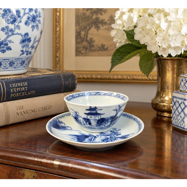 For the collector of Chinese export porcelain and historic shipwreck artifacts, this circa 1750 blue and white porcelain...
