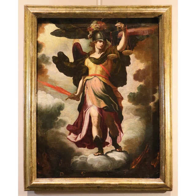 Antonio Maria Viani, Saint Michael the Archangel, 1600, Oil on Canvas For Sale - Image 14 of 14
