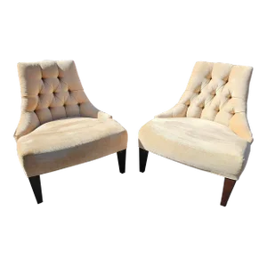 Pair of Thomas Pheasant for Baker Furniture Salon Lounge Chairs