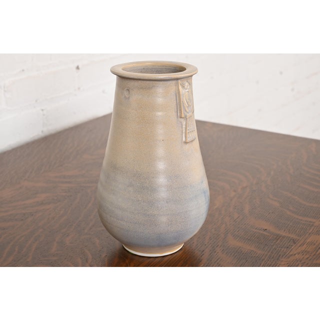 Roycroft Roycroft Pottery Arts & Crafts Glazed Ceramic Vase For Sale - Image 4 of 12
