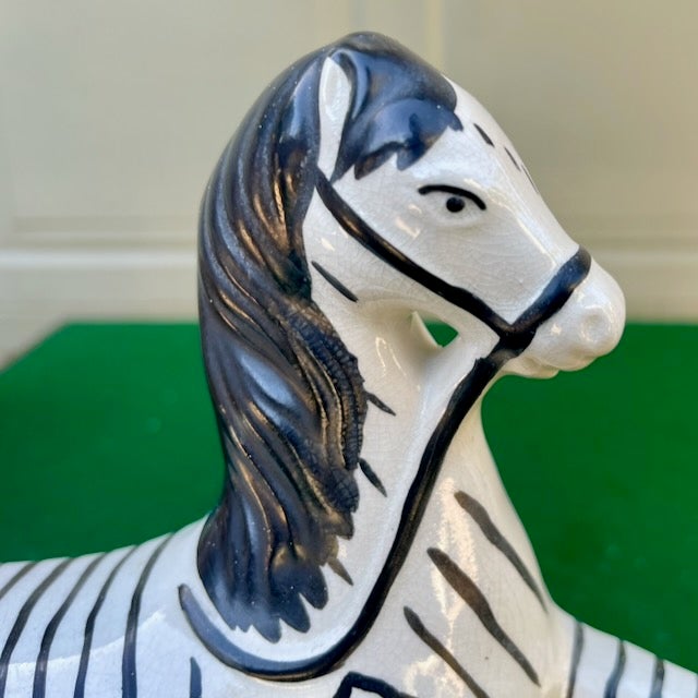 Antique Staffordshire Zebras For Sale - Image 4 of 14