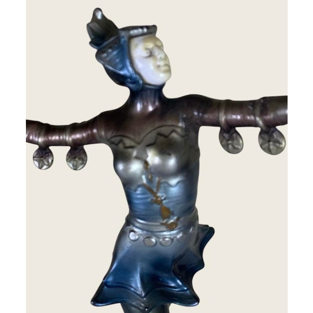 Art Deco Gerdago Like Cold Painted Lady Sculpture C 1920 For Sale In Philadelphia - Image 6 of 8