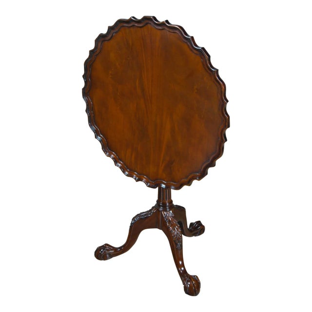 Niagara Furniture Mahogany Philadelphia Tilt Top Table For Sale - Image 12 of 12