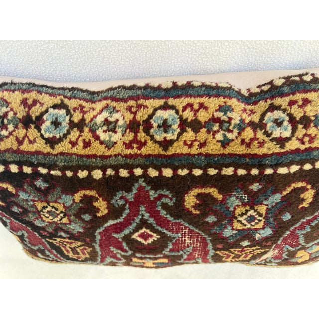 Pillow With Antique Rug For Sale In Los Angeles - Image 6 of 8