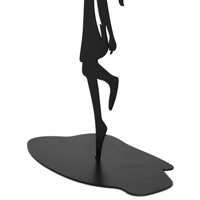 Hope (3/30) - Original Figurative Metal Sculpture With Glossy Yellow Balloon by Nayla Saroufim For Sale In Los Angeles - Image 6 of 10