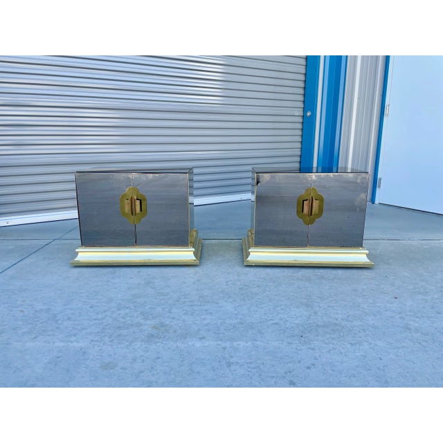 1980s Hollywood Regency Nightstands by o.b. Solie For Sale - Image 13 of 13