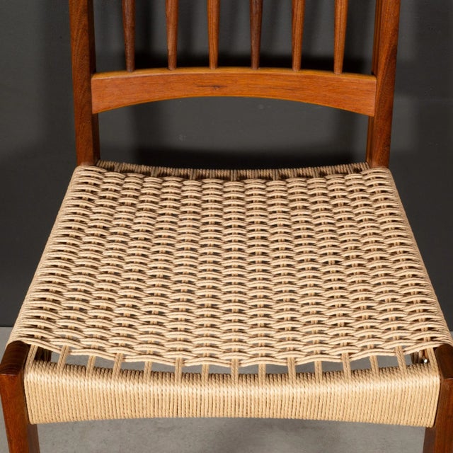 Mid-Century Arne Hovmand-Olsen for Mogens Kold Danish Dining Chairs C.1960-1970 For Sale - Image 11 of 12