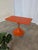 Vintage Space Age Orange Pedestal Table by Finžgar & Zorman for Meblo, Former Yugoslavia, 1970s For Sale - Image 12 of 12