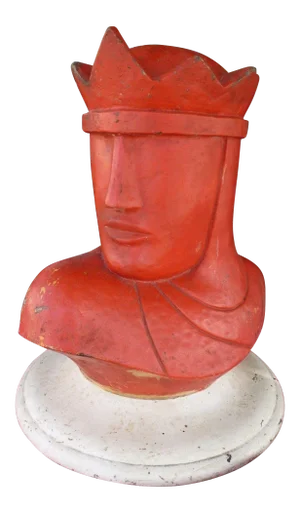 1940's Vintage Large Art Deco Style Knight Chess Piece Model