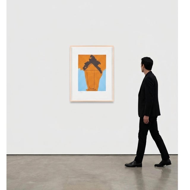 1980s Robert Motherwell the Persian II Aquatint Signed Numbered in Pencil For Sale - Image 5 of 5