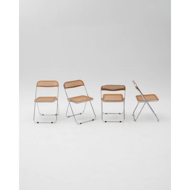 Mid-Century Modern Plia Chairs by Giancarlo Piretti for Anonima Castelli, 1960s, Set of 4 For Sale - Image 3 of 9
