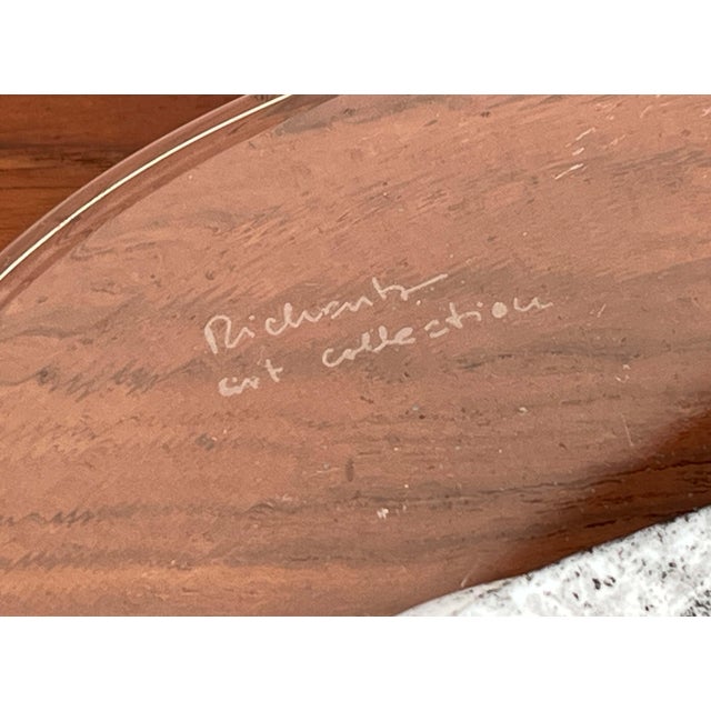 Gray Vintage German Glass Plate or Bowl by Hans Jürgen Richartz for Richartz Art Collection, Mathildenhütte, Solingen, Germany For Sale - Image 8 of 12