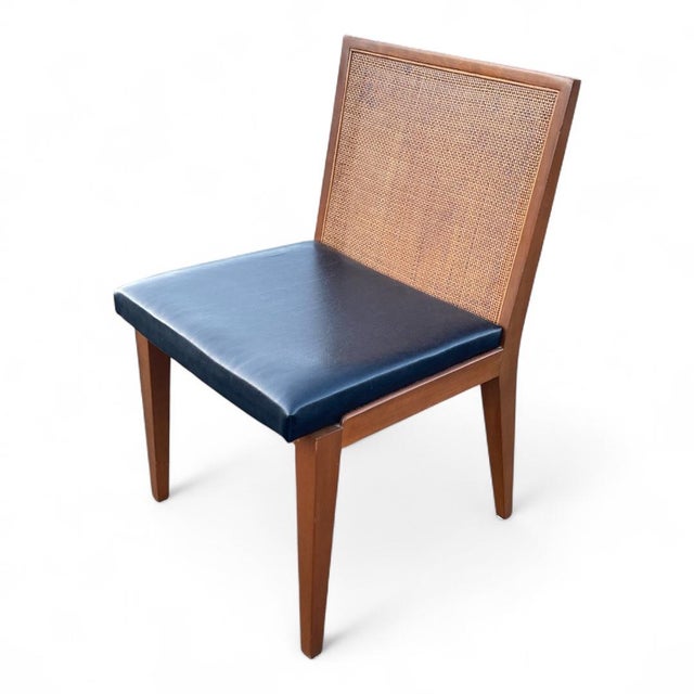 Edward Wormley Mid Century Modern Mahogany Cane Back Dining Chairs for Dunbar - Set of 6 For Sale - Image 9 of 16