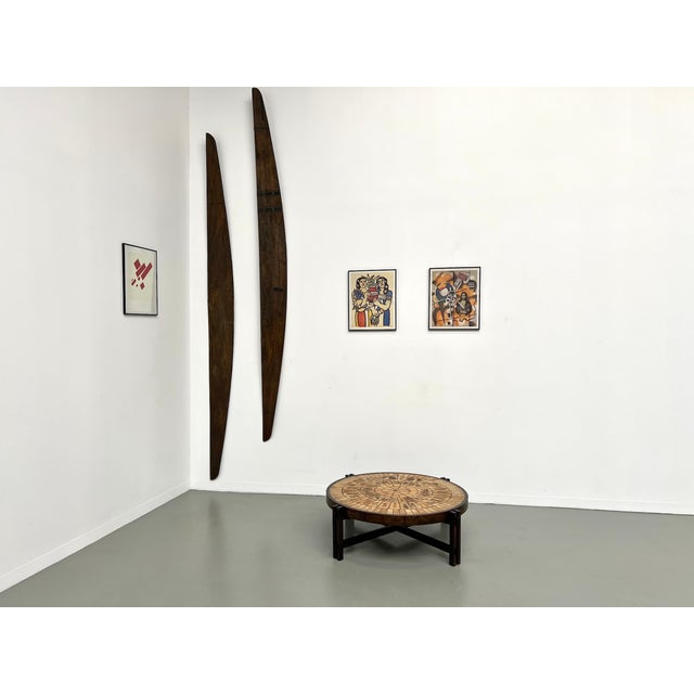 Roger Capron Les Herbiers Coffee Table by Roger Capron for Vallauris, 1960s For Sale - Image 4 of 18