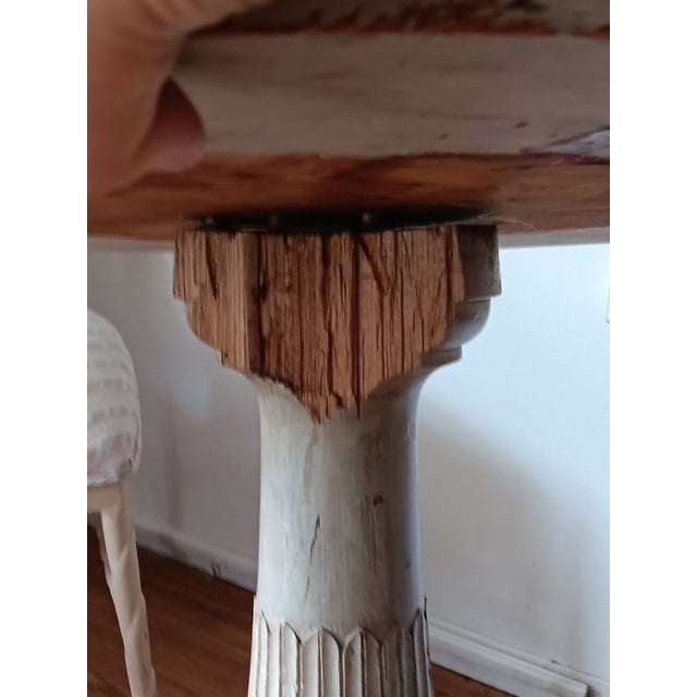 Vintage Wooden Ancathus Bistro Table For Sale - Image 12 of 15